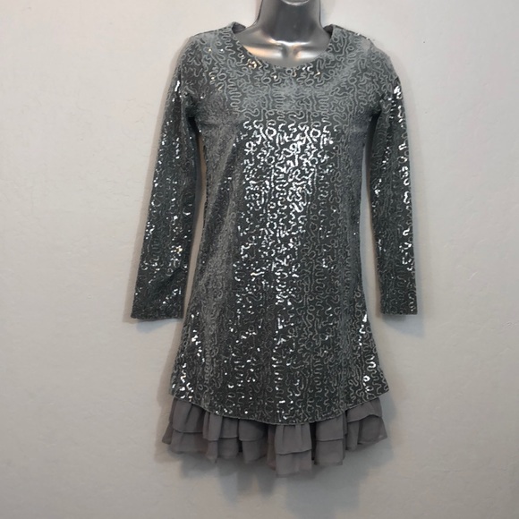 NWT Rare Editions Girls Formal Gray Dress Size 12. - Picture 2 of 13